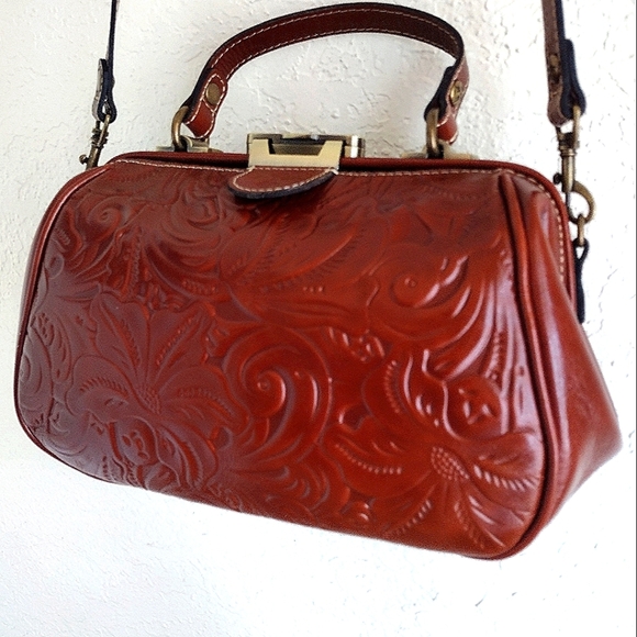 Patricia Nash Gracchi Leather Satchel - Picture 3 of 12